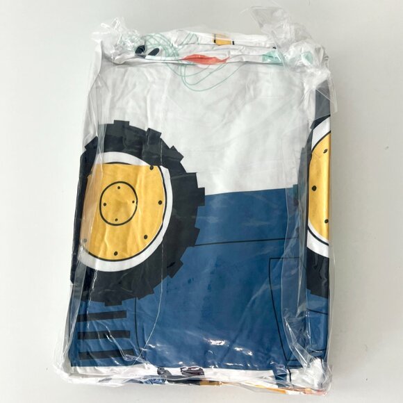 NWT Full Size Construction Excavator Kids Comforter + 2 Pillowcases Set - Picture 9 of 10